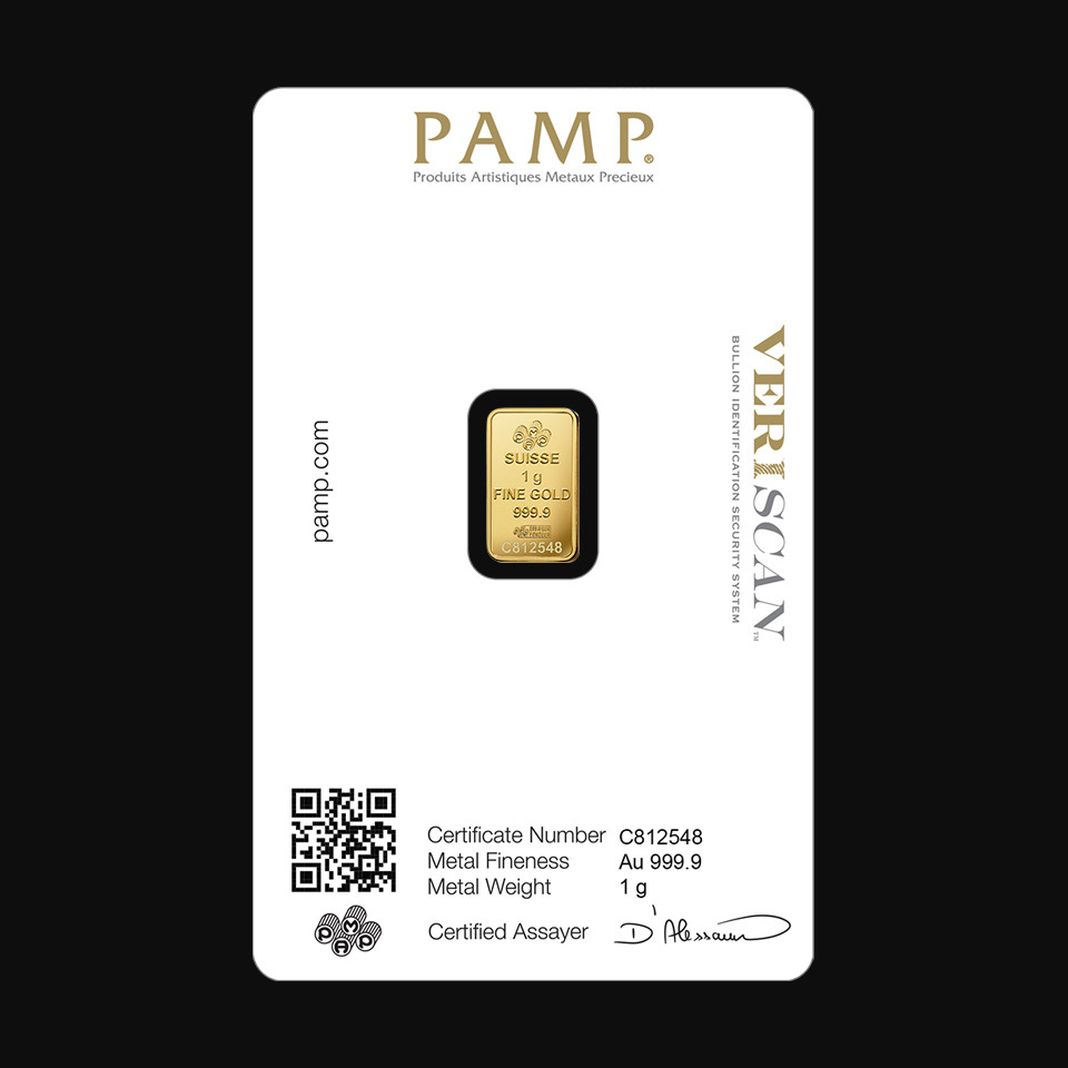 1 g Lingou de Aur PAMP Fortuna - Cumpără online - Tavex
