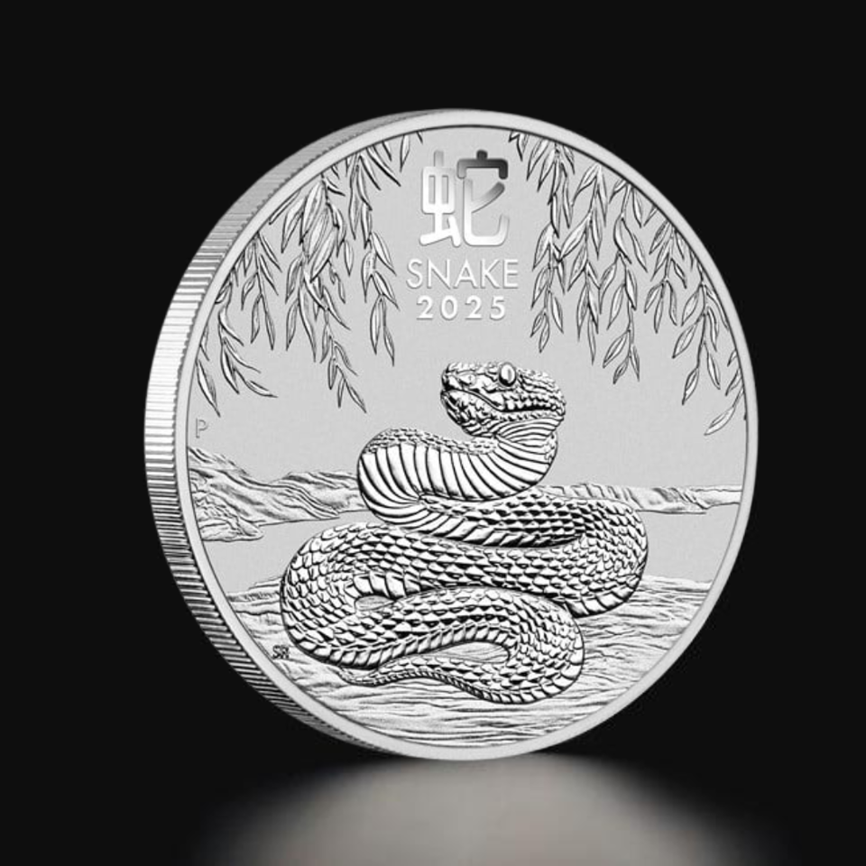 1 uncie Monedă de Argint Lunar Australian Anul Șarpelui, 2025