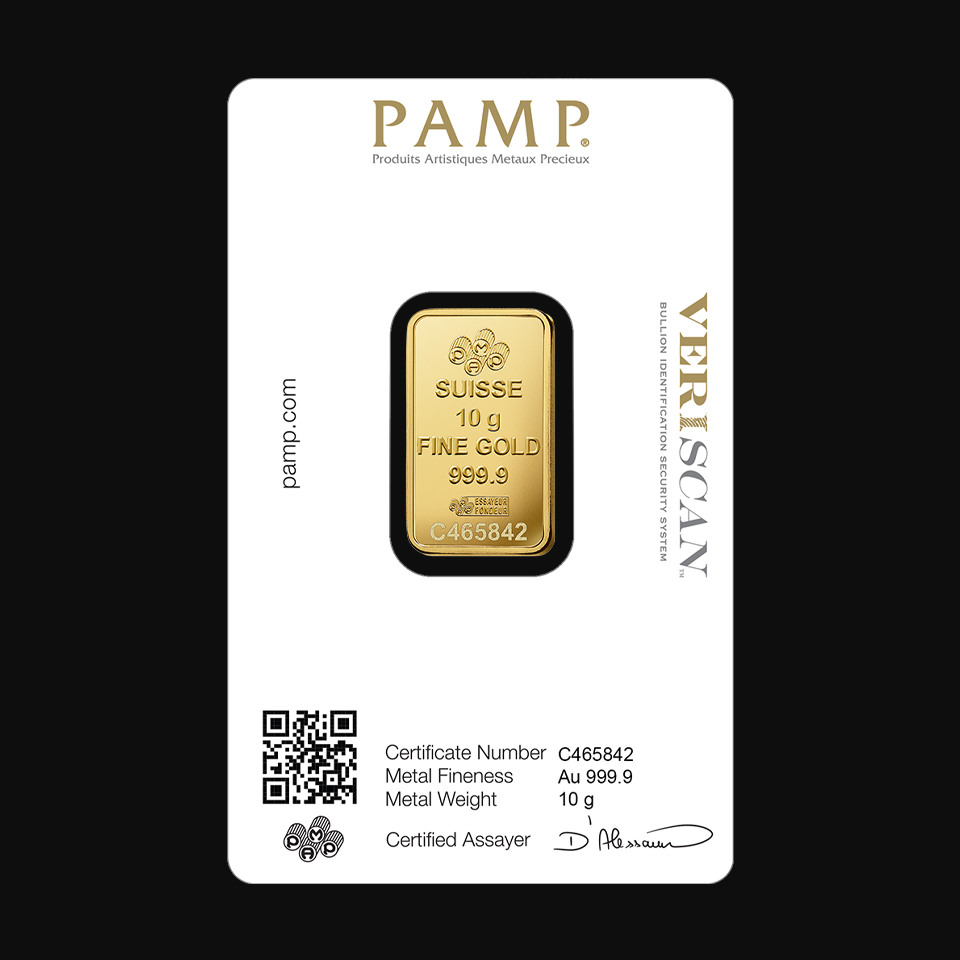 10 g Lingou de Aur PAMP Fortuna - Cumpără online - Tavex