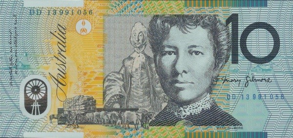 AUD 10 back
