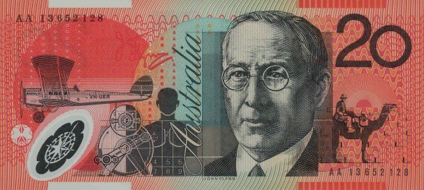 AUD 20 back