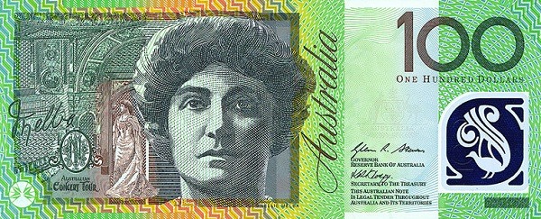 AUD 100 back
