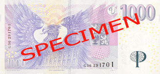 1000 czk back