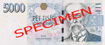 5000 czk front