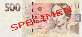 500 czk front