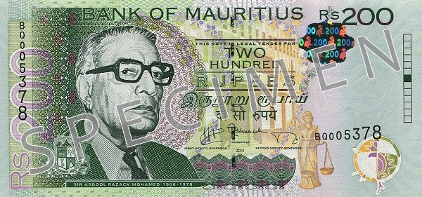 MUR Mauritian rupee