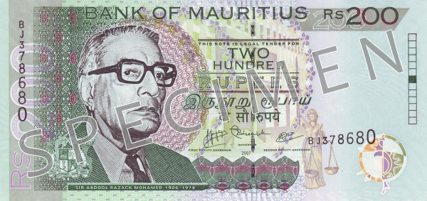 MUR Mauritian rupee