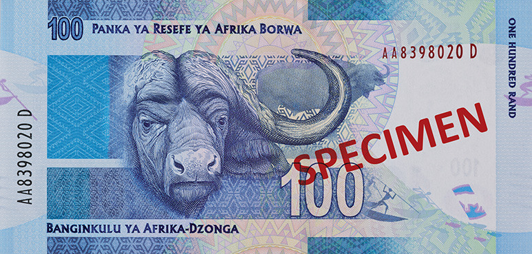 ZAR 100 front