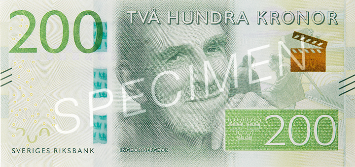 Aversul bancnotei de 200 SEK