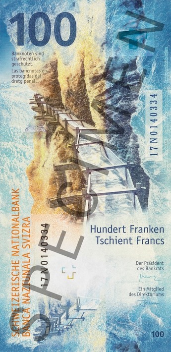 CHF 100 swiss franks