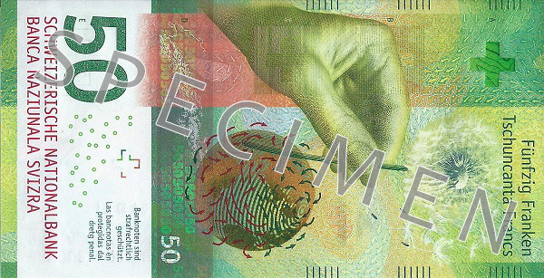 CHF siwss frank banknote